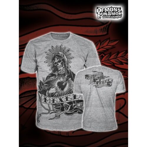 God Free Youth - New Skull Mary T-SHIRT GREY SIZE S