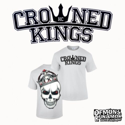 Crowned Kings - Skull T-SHIRT WEISS