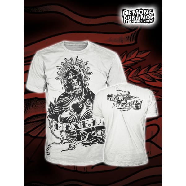 God Free Youth - New Skull Mary T-SHIRT WHITE