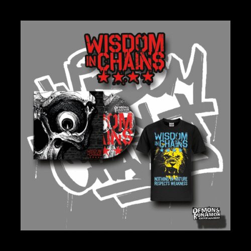 Wisdom In Chains - Nothing In Nature Respects Weakness CD + Lion T-SHIRT BUNDLE