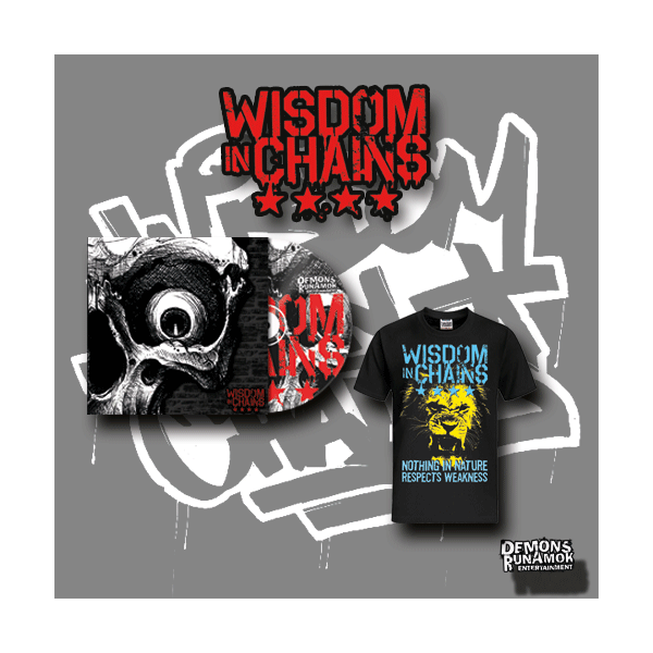 Wisdom In Chains - Nothing In Nature Respects Weakness CD + Lion T-SHIRT BUNDLE