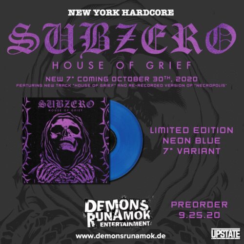 Subzero - House Of Grief 7"
