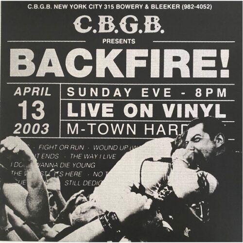 Backfire - Live At CBGBs LP