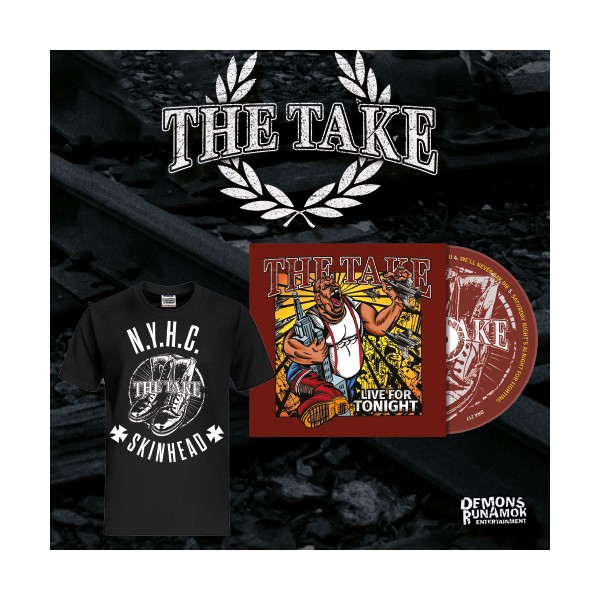 The Take - Live For Tonight CD + T-SHIRT PACKAGE